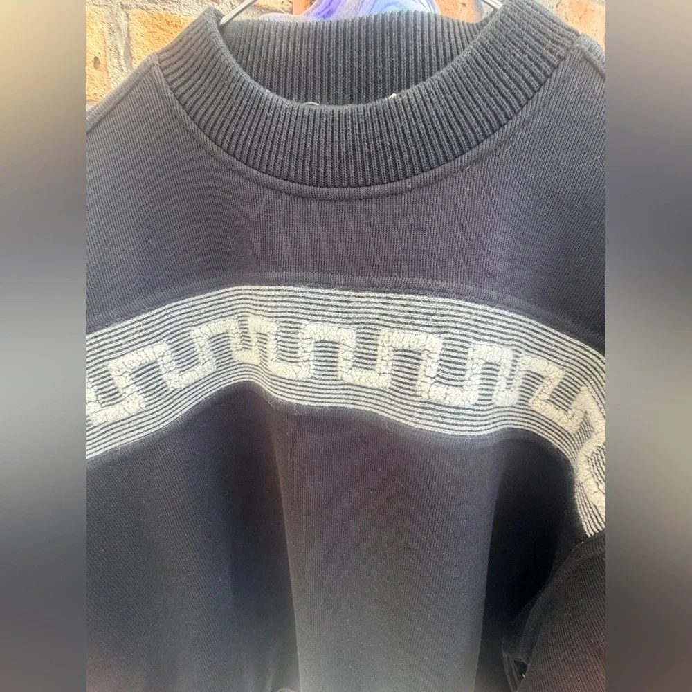 Carlo Colucci Men's Black Crewneck Sweater